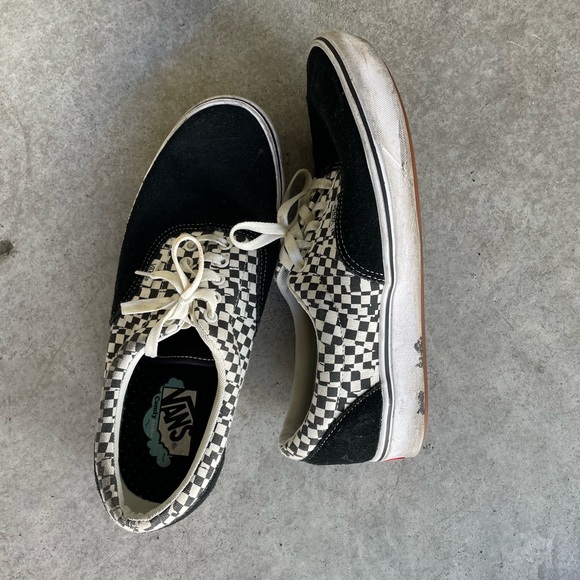 Vans Comfycush Era (Tear Check) Racing Black/ True White 12 - Picture 4 of 4